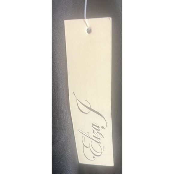 Eliza J Balloon 3/4 Floral Applique Sleeve Sheath Round Neck Gown NWT Size 10 Pe - Picture 5 of 5